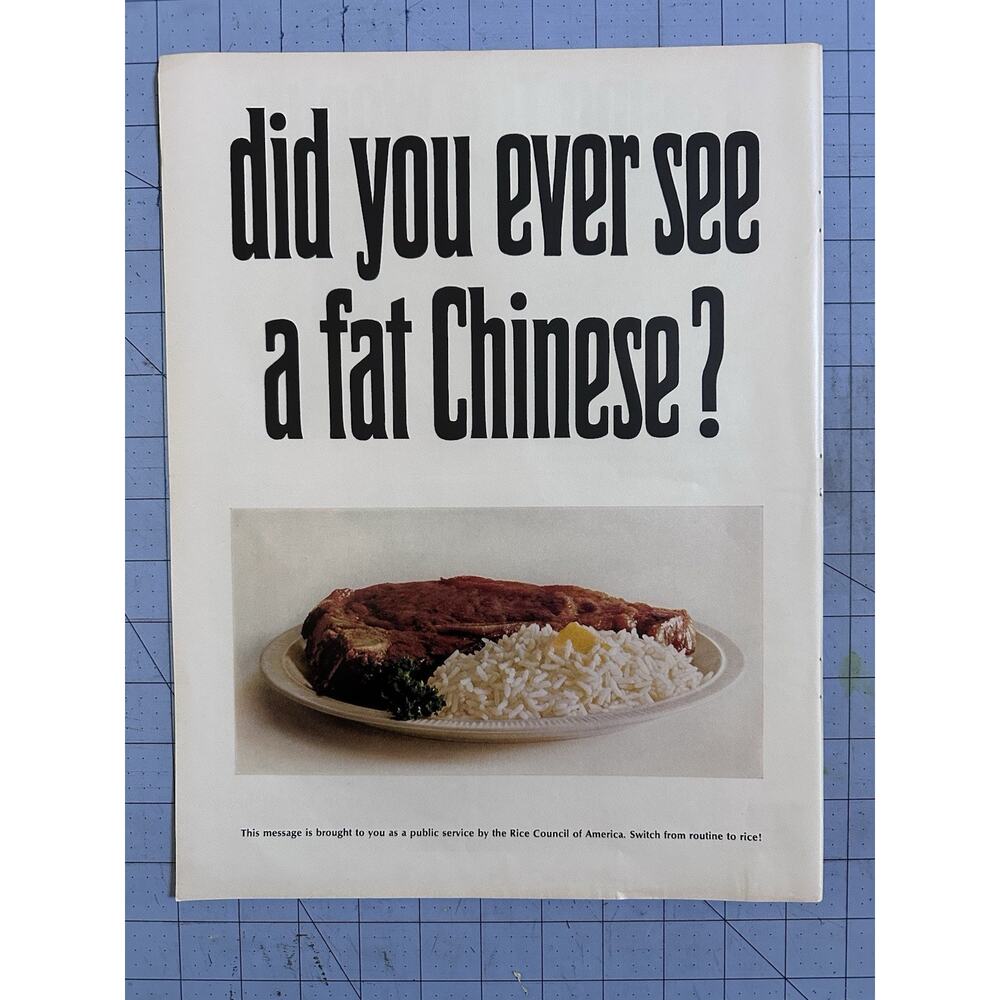 1967 Print Ad USA Rice Council Vintage Ad